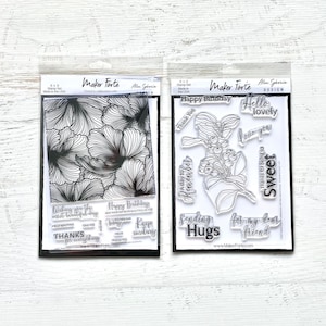 Maker Forte 6 x 8" You're Berry Sweet (9 st) of Floral Background Sentiment (11) stempelset, papier knutselen, kaarten maken, journaling, decor