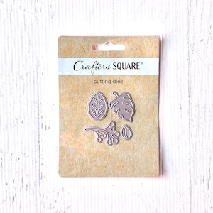 Crafter's Square metalen stansmessen, bladeren en bessen, ~ 1 1/8" lang, papier knutselen, kaarten maken, scrapbooking, bewerkte kunst, bloemen