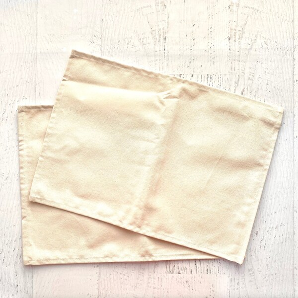 Natural Canvas Placemats Etsy