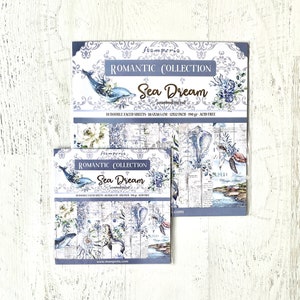Stamperia Sea Dream Paper Collection, 30X30, 10 doppelseitige Bögen/Pkg, Vintage-Stil, Scrapbooking, Karten, Paper Crafting, Ozean