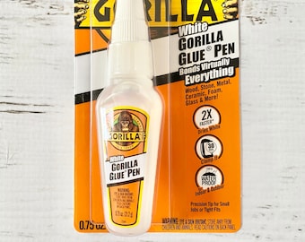 Gorilla Glue fast cure Pen, 0.75 oz, waterproof & safe for indoor/outdoor, for foam, glass, wood, stone, metal, art assemblage, mixed media