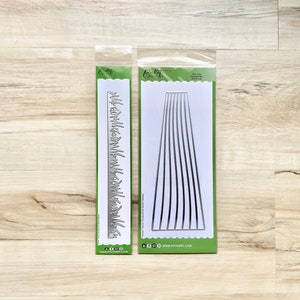 Picket Fence Studios Slim Line Short Grass Die or Rainbow Die, thin metal, paper crafting, card making, art journal, scrapbook, mixed media