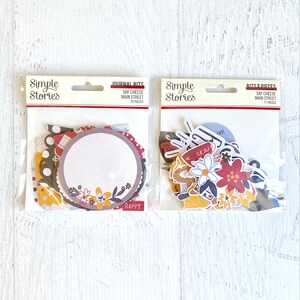 Simple Stories Say Cheese Main Street Bits & Pcs (77 stks) of Journal Bits (39 stks), planners, scrapbooking, kaarten maken, knutselen, journa