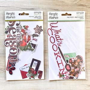 Historias simples Lodge de Navidad vintage simple o ¿Qué se está cocinando? Piezas de página, planificador, elaboración de papel, fabricación de tarjetas, álbum de recortes, diario de arte