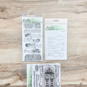 Picket Fence Studios BFF Find Your Tribe Stempel/Die Set oder BFF Girls 'Mansion Stempel, Papierherstellung, Kartenherstellung, Kunstjournal, Scrapbook