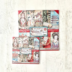 Stamperia Sir Vagabond in Japan Paper Collection, 30X30, 10 doppelseitige Bögen/Pkg, Vintage-Stil, Scrapbook, Karten, Paper Crafting
