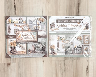Stamperia Golden Harmony Collection, 8X8", 22 page single-side or 10 page dbl-side, scrapbooking, card making, paper crafting, journaling