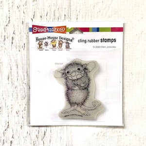 Stampendous reposicionable Cling Stamp, Masked Maxwell, House Mouse de Ellen Jareckie, estampado, fabricación de tarjetas, álbumes de recortes, elaboración de papel