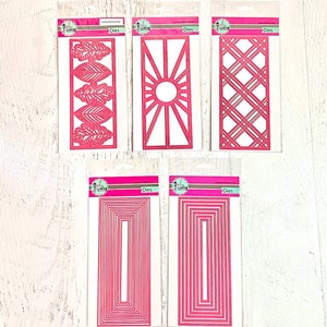 Pink & Main Slim Line Lommerrijk, Sunburst, Plaid, Layered of Stitched Die Sets, papier knutselen, kaarten maken, scrapbooking, mixed media, patroon