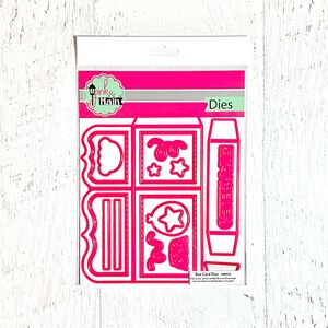 Pink & Main Box Card Die Set, 19 dies, papier knutselen, kaarten maken, scrapbooking, interactief voor foto's, zinnen, pop-up, 3D, foto's