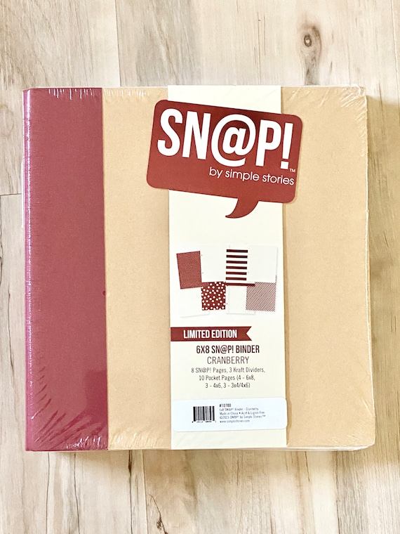 Snap Studio 6X8 Binder Album, Simple Stories, Limited Edition