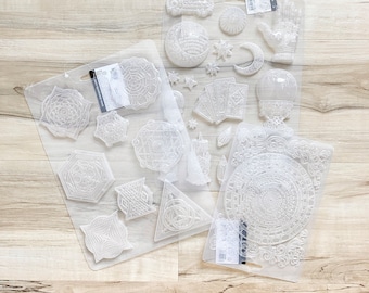 Stamperia Alchemy Astrology(A5) or Symbols(A4) or Fortune Astrology(A4) Soft Mold, clay/ceramic powder, flexible, paper craft, mixed media