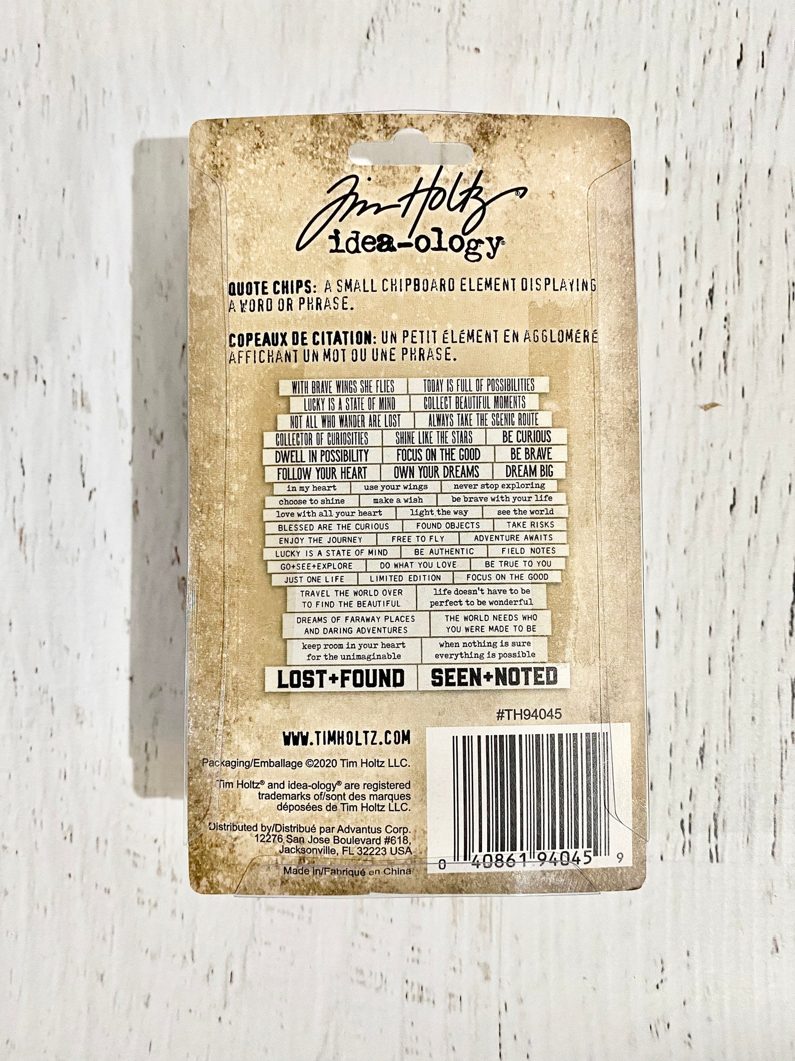 Tim Holtz Ideaology Quote Chips Teorías vintage negro y Etsy