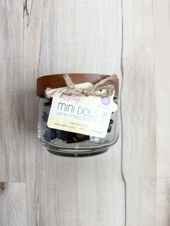 Prima Julie Nutting Mini Doll Wood Embellishment, cards, paper crafting, scrapbooking, mixed media, journal