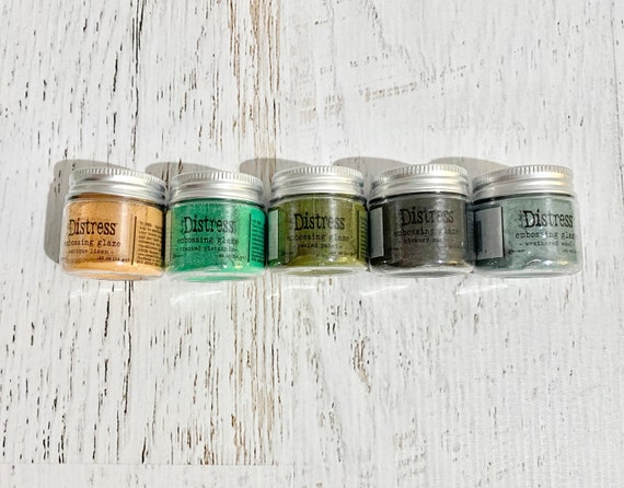 Tim Holtz Distress Embossing Glaze, 1 oz, scrapbooking, mixed media, card making, altered art, stamping, masking, paper