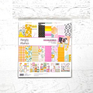 Kit de colección Simple Stories Let's Get Crafty de 12 x 12 pulgadas, scrapbooking, fabricación de tarjetas, Art Journaling, páginas de bolsillo, manualidades con papel, técnicas mixtas