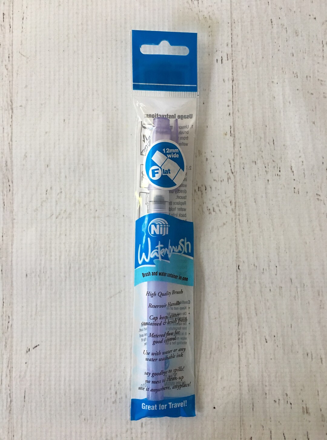 Niji 12 Mm Flat Water Brush Yasutomo Easyfill Barrel Leak Etsy