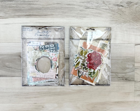 Tim Holtz, Idea-ology Layers Frames Montage or Organic, vintage style, collage, scrapbook, paper craft, cards, journal