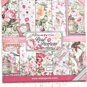Carta Da Scrapbooking Stamperia 12x12 Pollici - Double Face House Of Roses, 10 Fogli - Foto 3