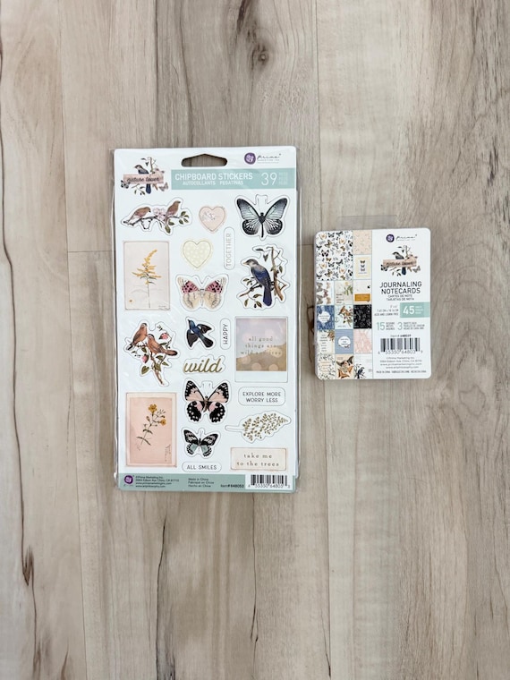 Prima Nature Lover Journaling Cards or Chipboard Stickers, card making, paper crafting