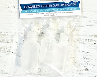 MultiCraft Applicator Bottles, 3 pk, glue, adhesive, mini accents, enamel accents, precision application-paper crafting, 0.7oz/20ml, cards