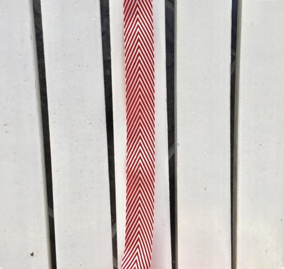 May Arts 3/4" Twill/Chevron Stripes Ribbon, 2 yd increments, scrapbooking, cards, sewing, wreaths