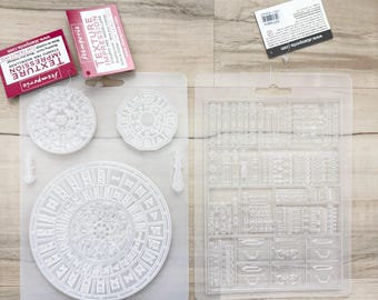 Stamperia Venice City of Art Books or Clocks Soft Mold, A5 size, clay/ceramic powder, flexible, embellishment, paper crafting, mixed media