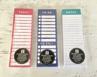 Bloc-Notes, by Studio G, for planners, planning, calendars, journals, removable adhesive, 2 X 6", paper pad, bookmark, multicolor, lists