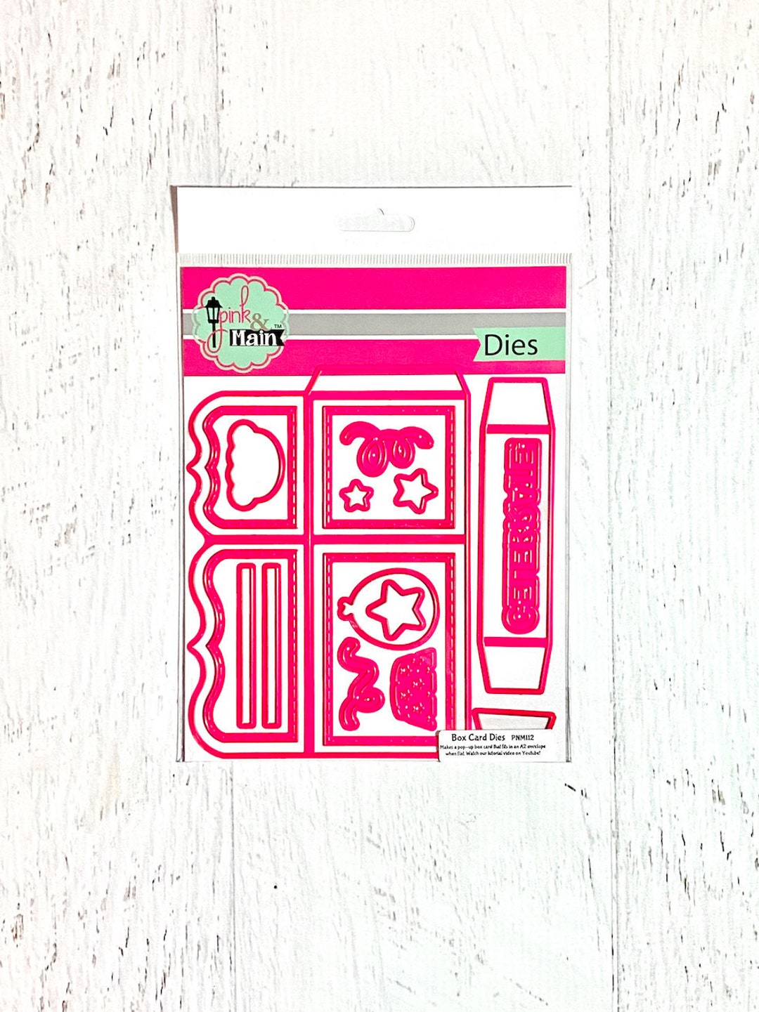 Pink Die Set Pink & Main Box Card Die Set, 19 Dies, Paper Crafting, Card Making ...