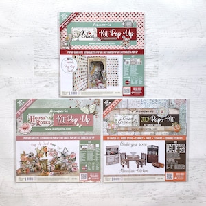 Stamperia Alice, House of Roses o Casa Granada Pop-up Kits, paquete de 12X12", estilo vintage, scrapbooking, fabricación de tarjetas, elaboración de papel