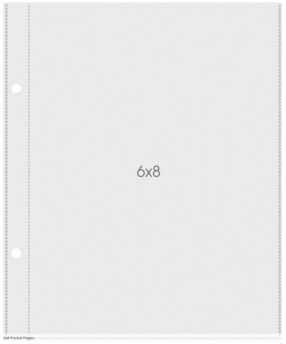 Simple Stories Sn@p! - (1) 6X8 Pocket Pages for 6X8 Binders 10/Pkg