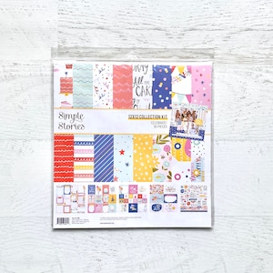 Kit de colección Simple Stories Celebrate!, scrapbooking, fabricación de tarjetas, Art Journaling, agendas, páginas de bolsillo, manualidades con papel, técnicas mixtas