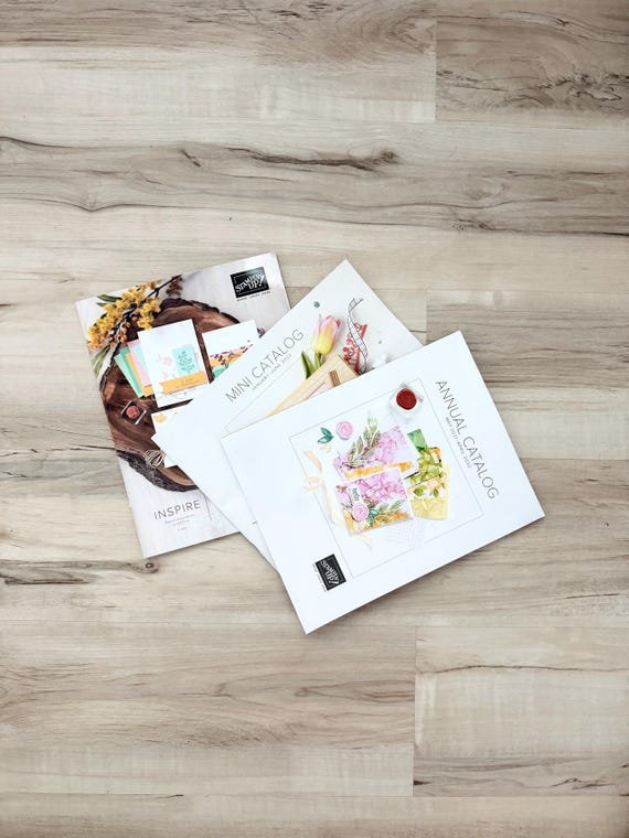 Stampin' Up Ideabooks/Magazines/Catalogs, 3, 2020 to 2021, 2 annual & 1 mini seasonal catalogs, paper crafting magazines, cards, home decor