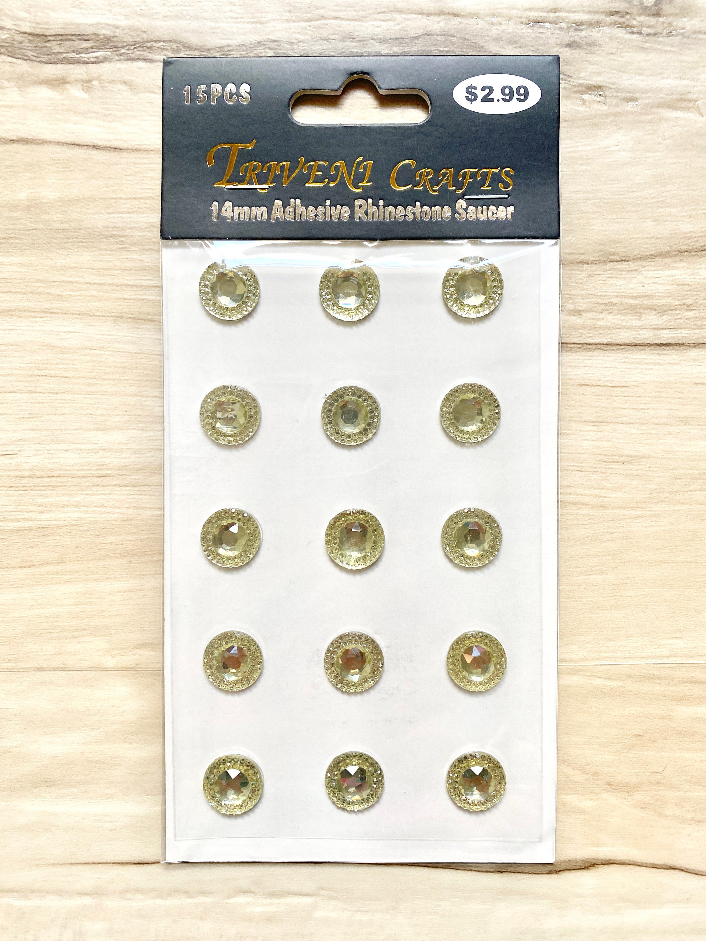 Rhinestone Star Stickers - 10mm - Clear – Triveni Crafts