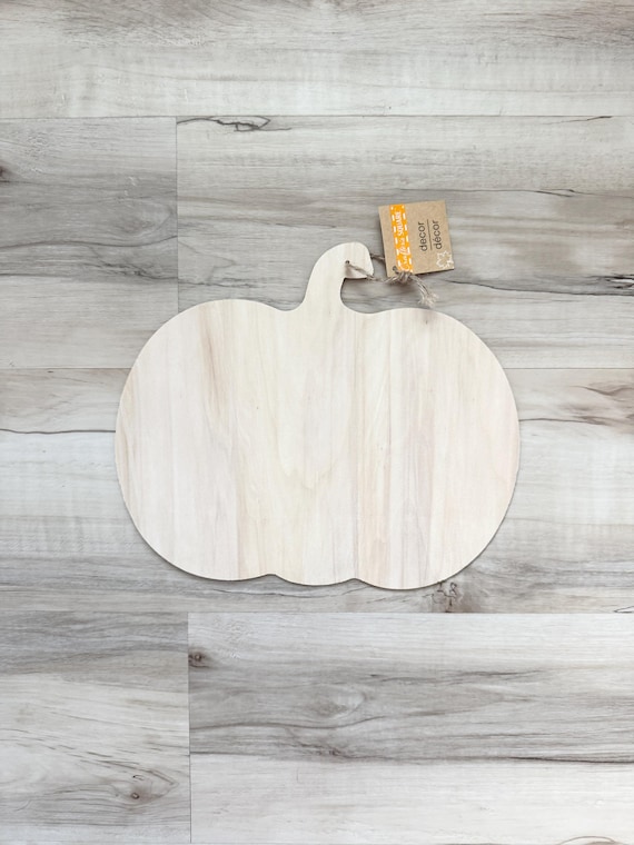 Wood Pumpkin Craft Blank: 11.5x10" Halloween Decor, DIY Project