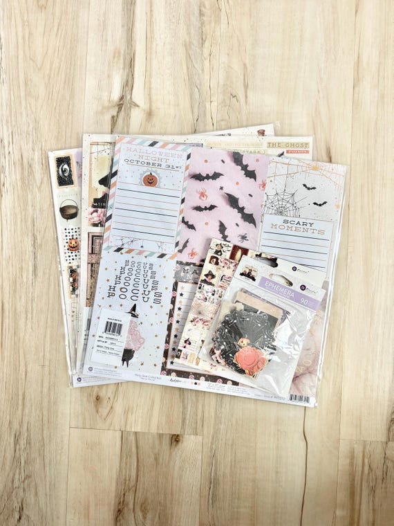 Prima  Magic Spell 6x6 Paper Pad, 12x12 Paper Pack, or Ephemera, cards, junk journaling