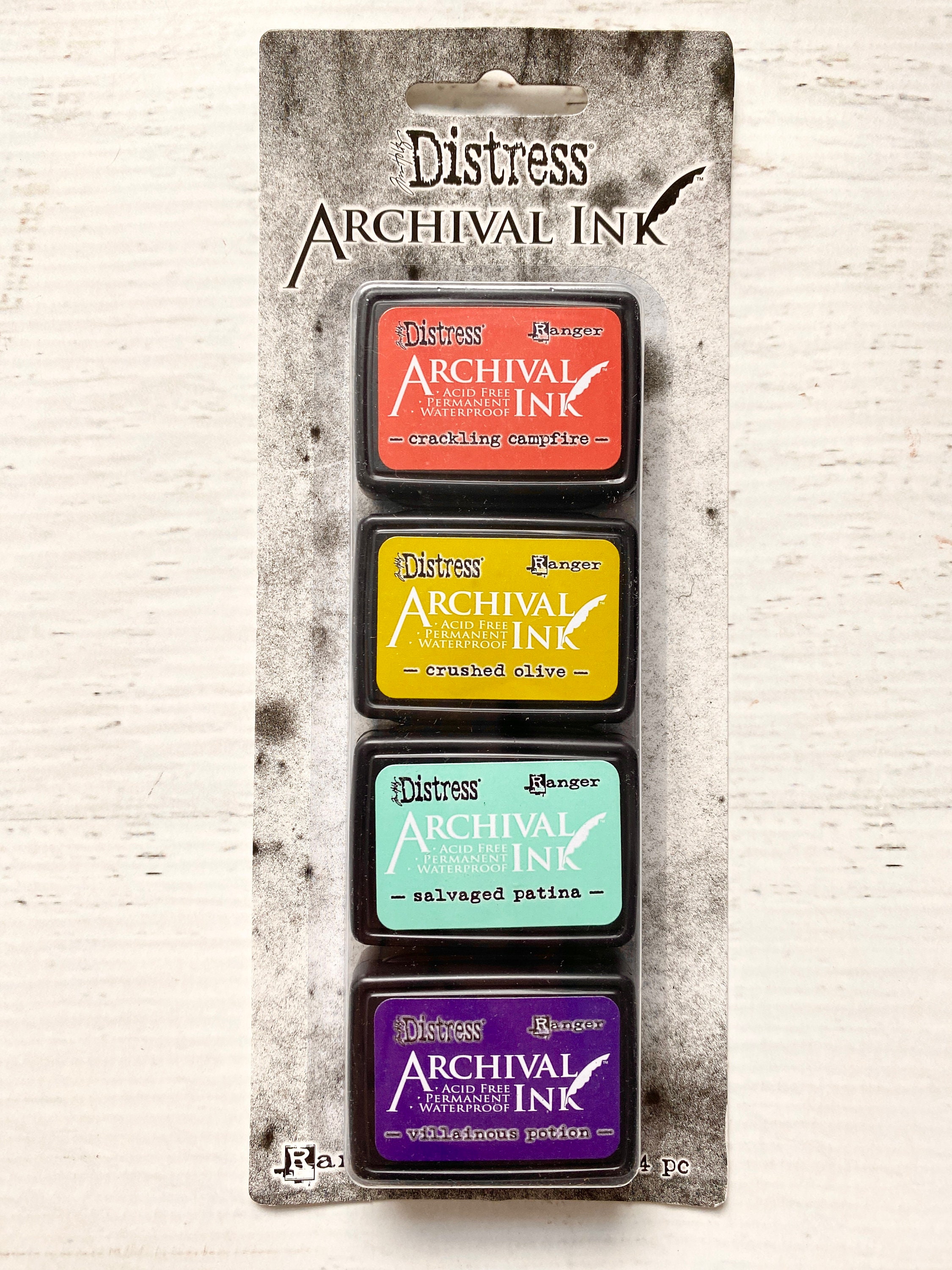 Tim Holtz Distress Mini Archival Ink Pad Sets, Kit 1,2,3,4or 5 Stamping,  Card Making, Paper Crafting, Scrapbook, Mixed Media, Altered Art 