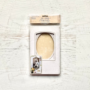Tim Holtz idea-logy Collage Frames, 4 marcos/pkg, marcos de aglomerado, elaboración de papel, scrapbooking, ensamblaje de arte alterado, tarjetas