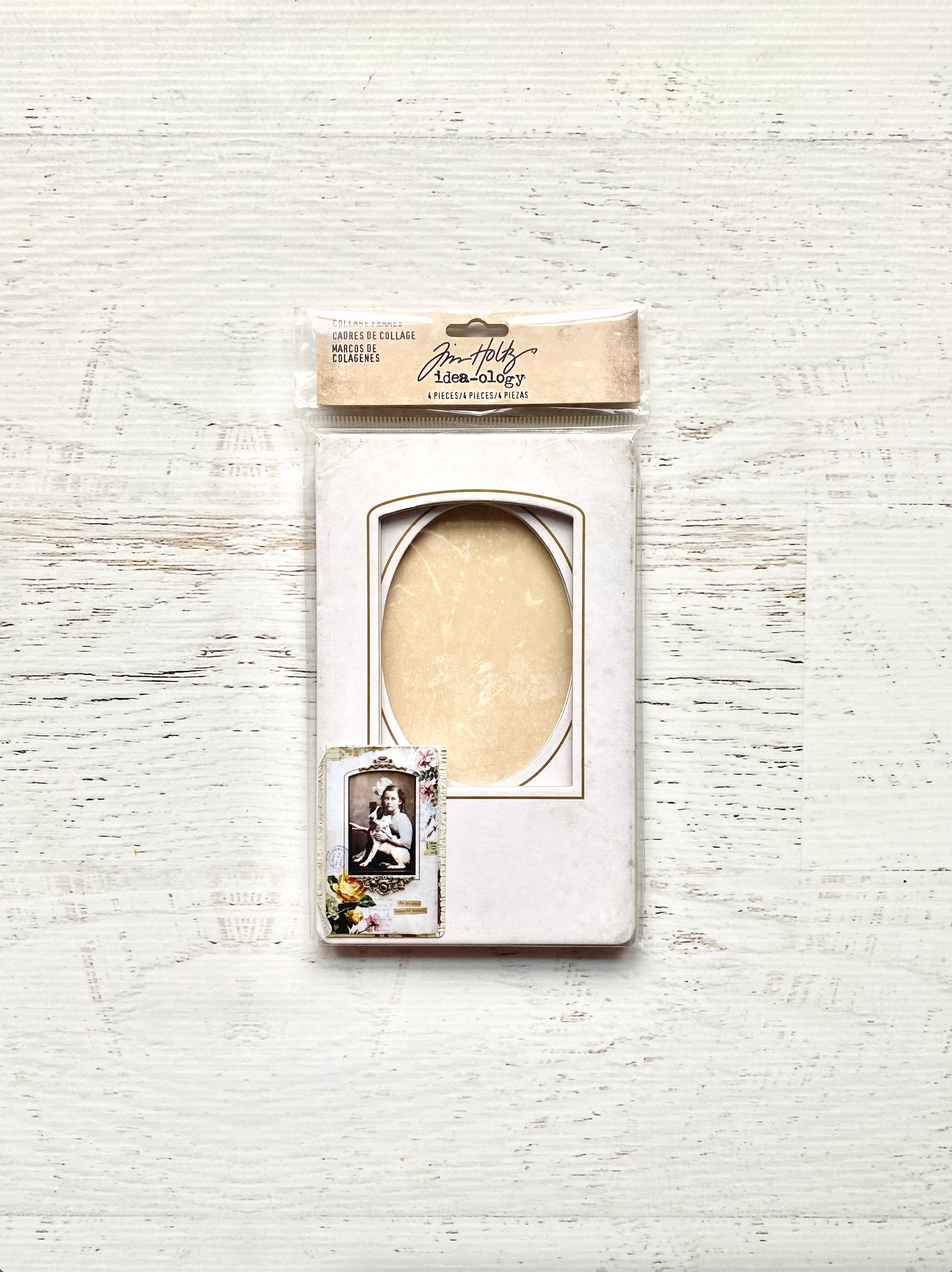 Tim Holtz Idea-logy Collage Frames 4 Frames/pkg Chipboard image