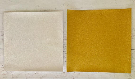 Darice 12x12 Glitter Gold & Silver Adhesive Cardstock, 4 sheets-2 of ea color, card making, paper craft, scrapbook, mixed media, art journal