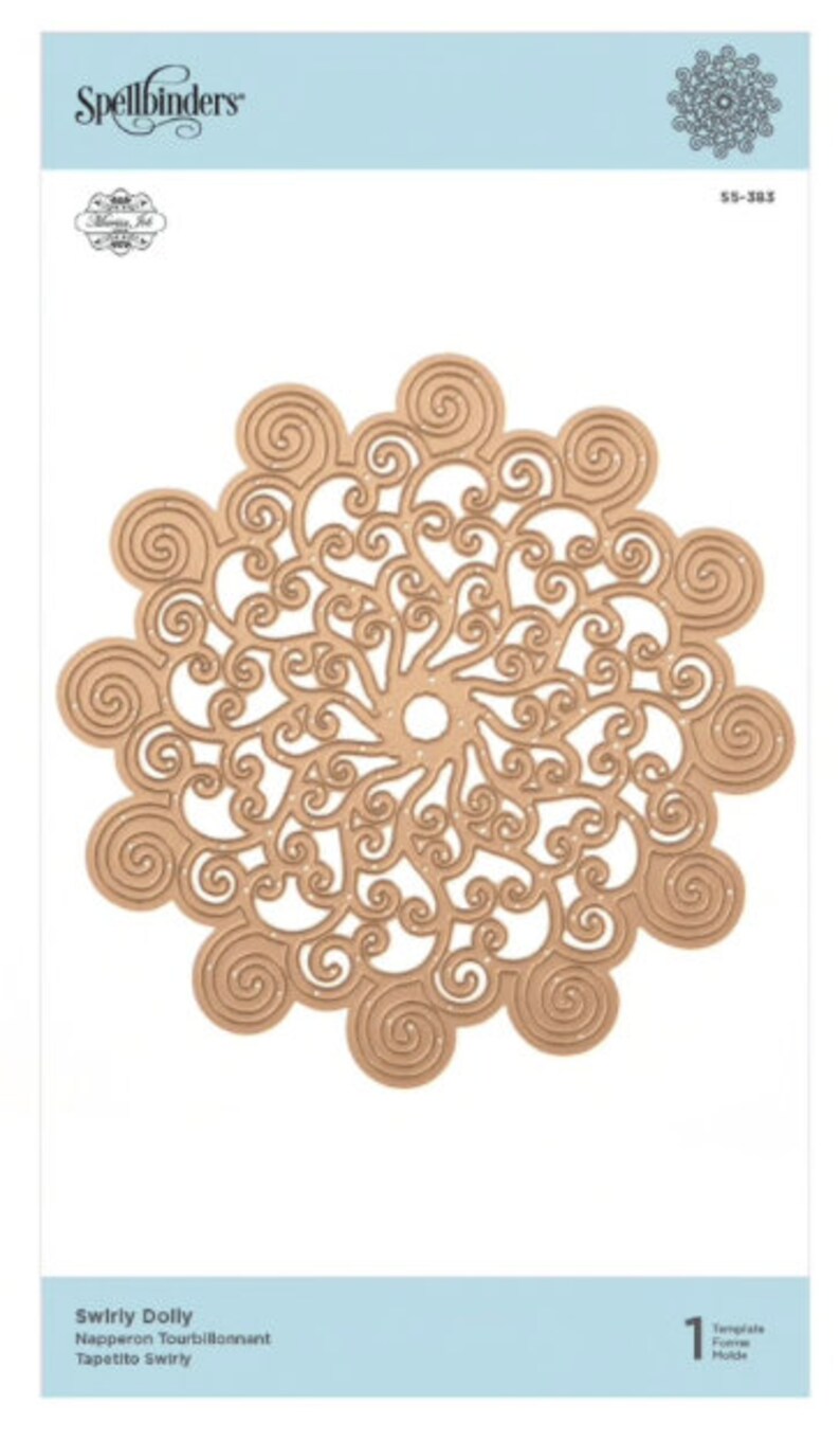 paper crafting cut and emboss holiday scrapbooking card making 1 per pkg Spellbinders Shapeabilities Swirly Doily die snowflake