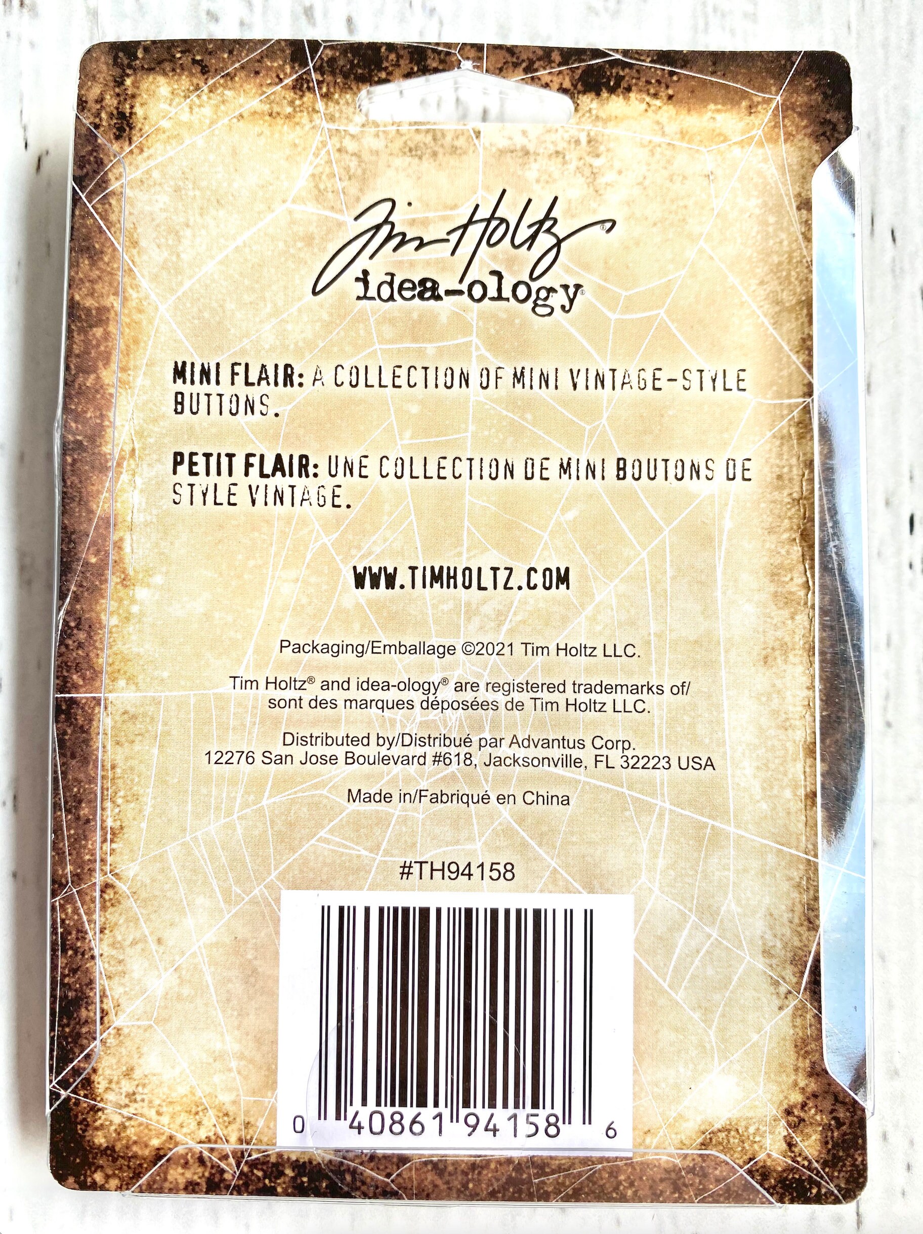 Advantus Mini Pins antique Tim Holtz 