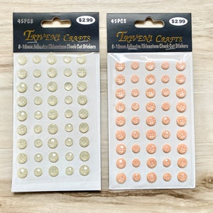 Triveni Crafts 8 Mm Adhesive Pearls, 112 Pcs, in White or Ivory, Card  Making, Paper Crafting, Mixed Media, Art Journal, Faux Pearls, Flowers 