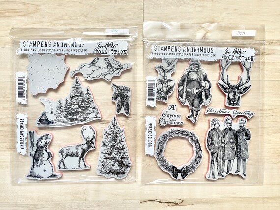 thumbnail image 2 of Stampers Anonymous Cling Mount Stamps - Tim Holtz Newsprint & Type Design For Crafting Projects 2 of 9