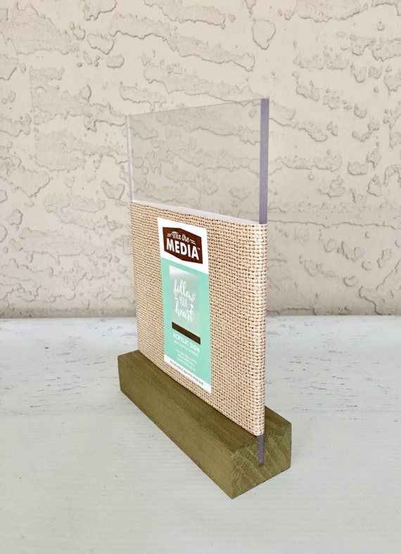 Hampton Art Mix the Media Acrylic Wood Stand, 5X7X1.5", painting, Mod Podge, clear acrylic work space measuring 5X6 inch size, mixed media