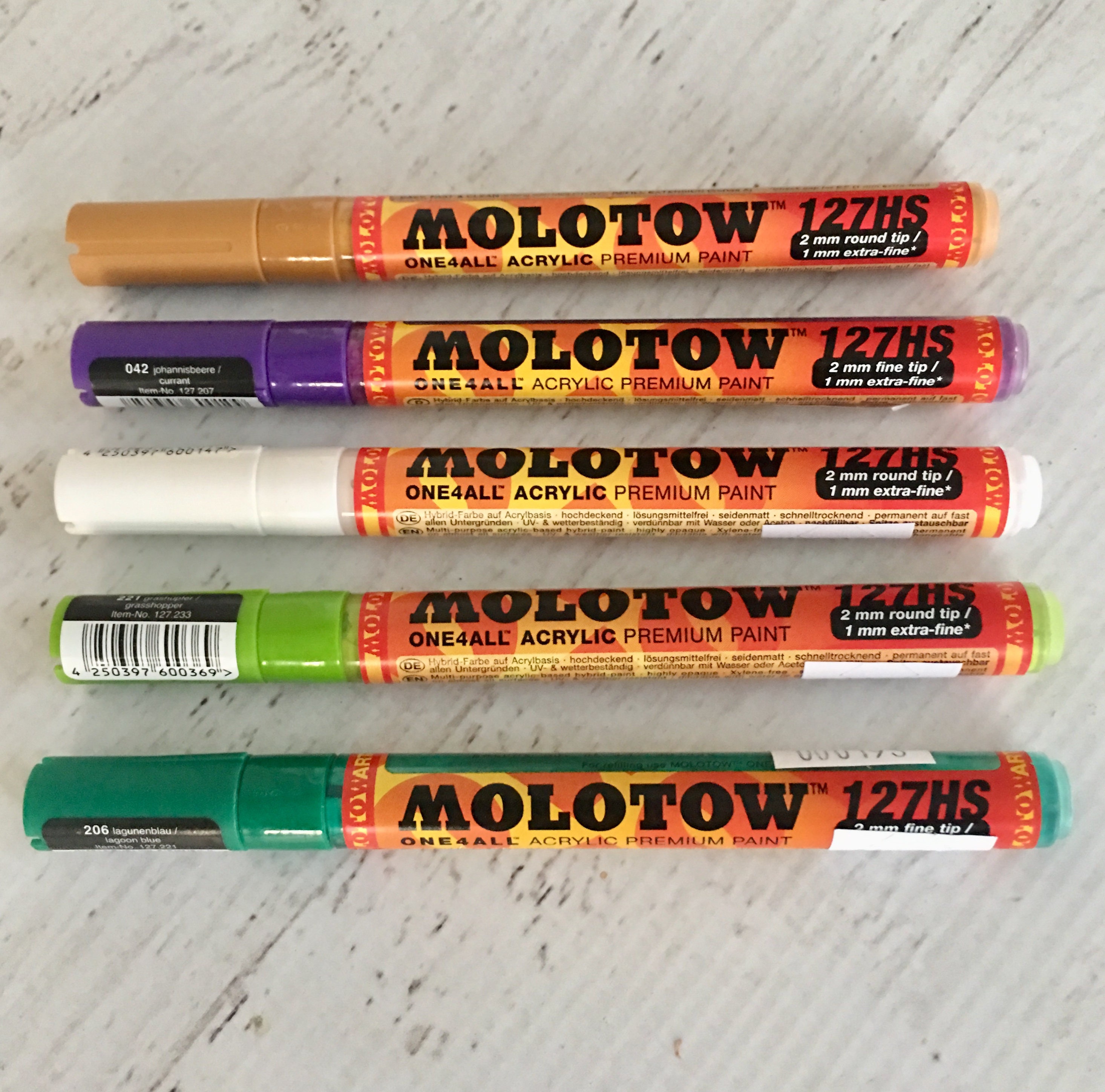 Molotow Liquid Chrome Paint Pump Markers Lot New Open Stock Sealed 1mm 2mm  4mm