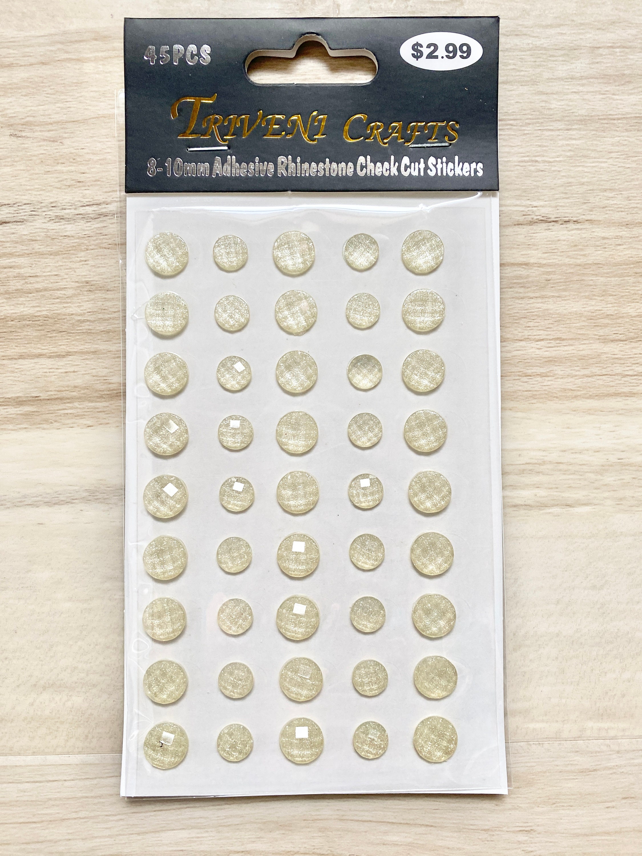 Rhinestone Star Stickers - 10mm - Clear – Triveni Crafts