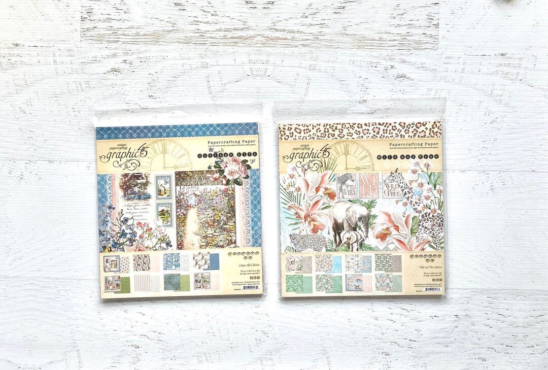 食品・日用品 半額ストア & Wild or Life Cottage 45 Graphic Free 3 Pk, Collection 8xx8 アルバム・スクラップ