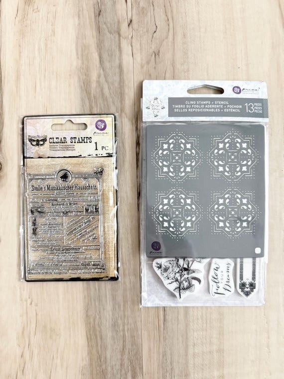 Prima Finnabair Adverts or Georgia Blues Stamp Sets, card making, scrapbooking, stamping, journaling