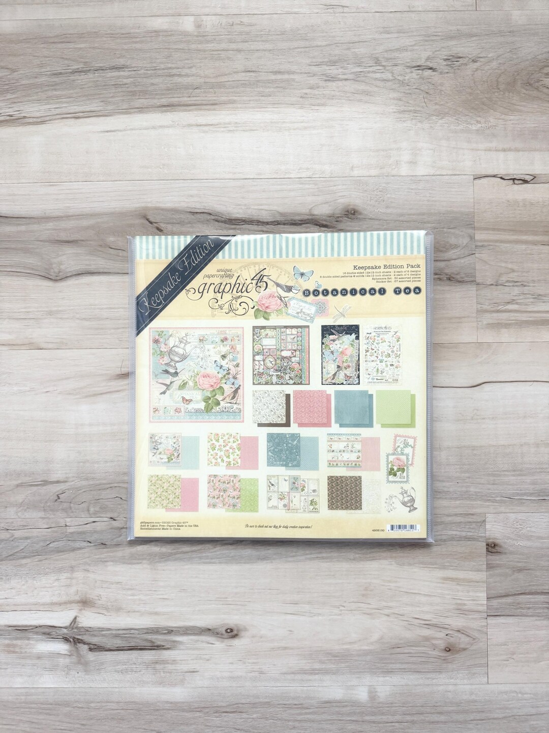 Graphic 45 Botanical Tea Keepsake Edition Pack、コレクション